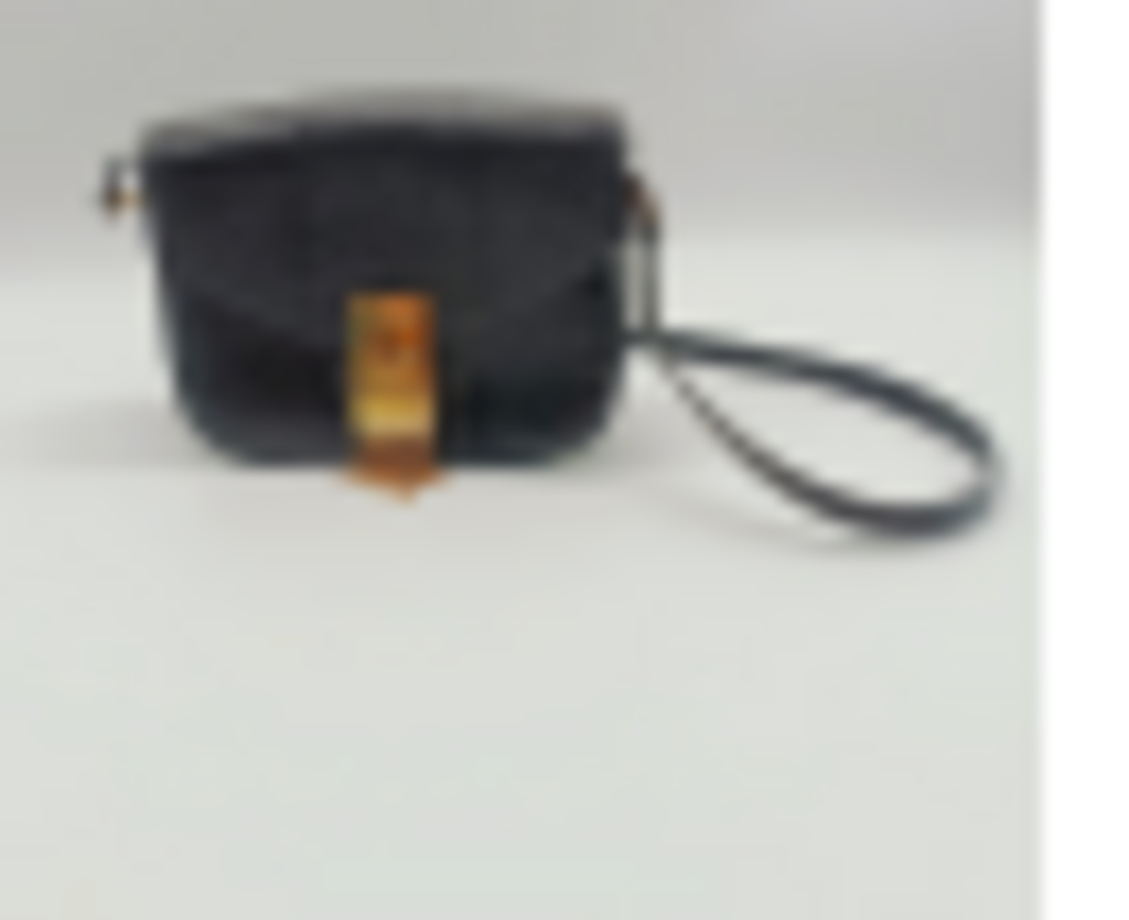 Black Lizard Embossed Box Bag