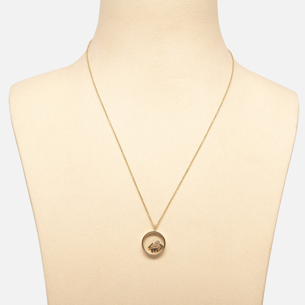 Jewels By Piper Yellow Gold "Love" Shaker Pendant Necklace