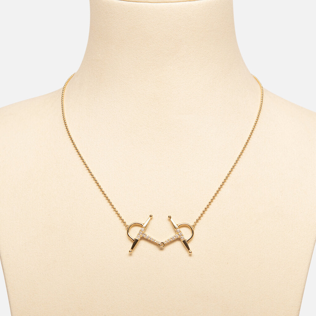 Graziela Gems Gold 18k Solo Diamond Bit Necklace