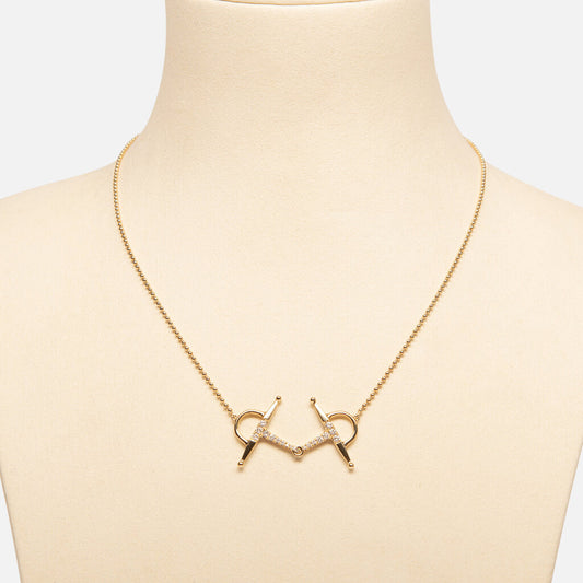Graziela Gems Gold 18k Solo Diamond Bit Necklace