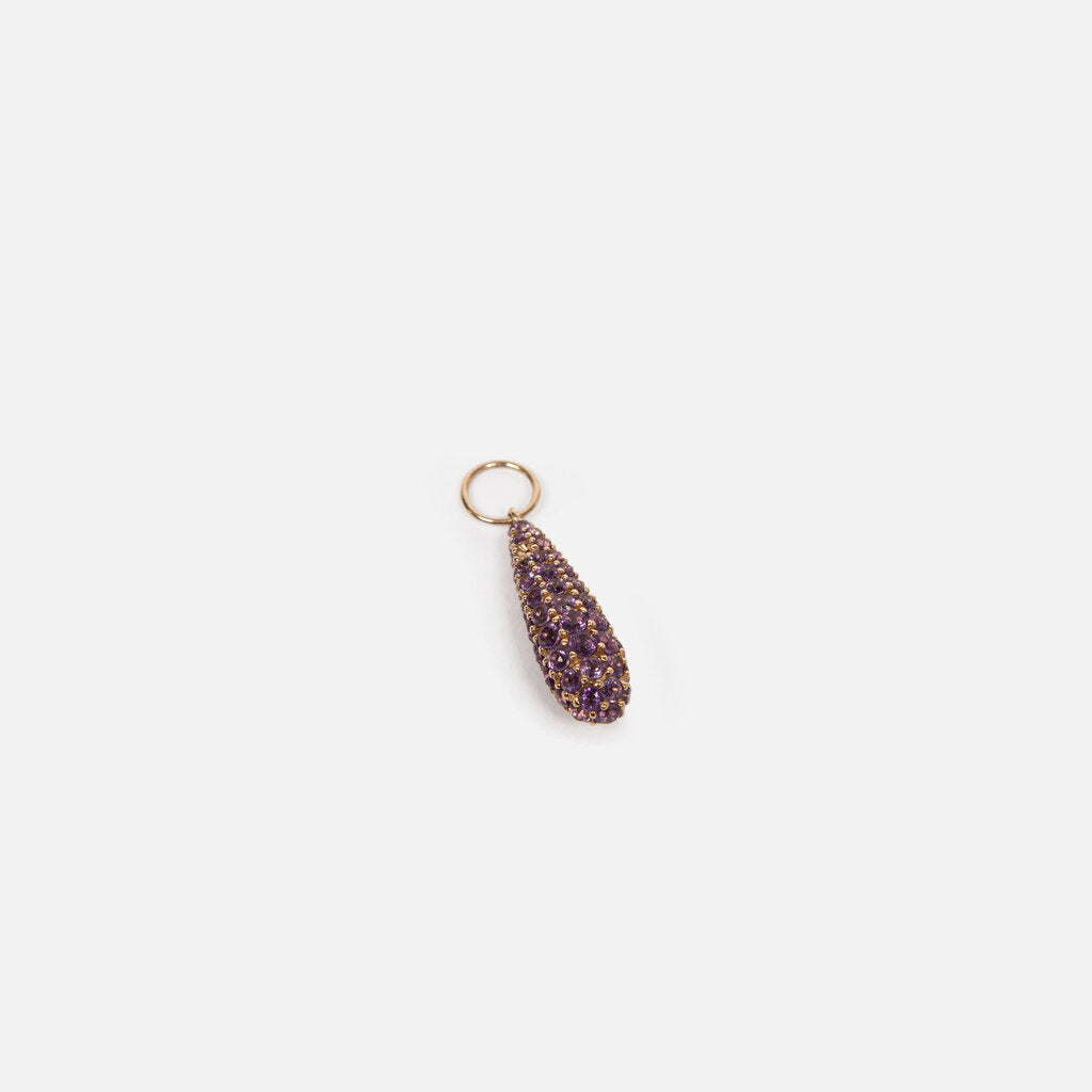 Rachel Lynn x Corri Lynn 14k YG Amethyst Briolette Charm