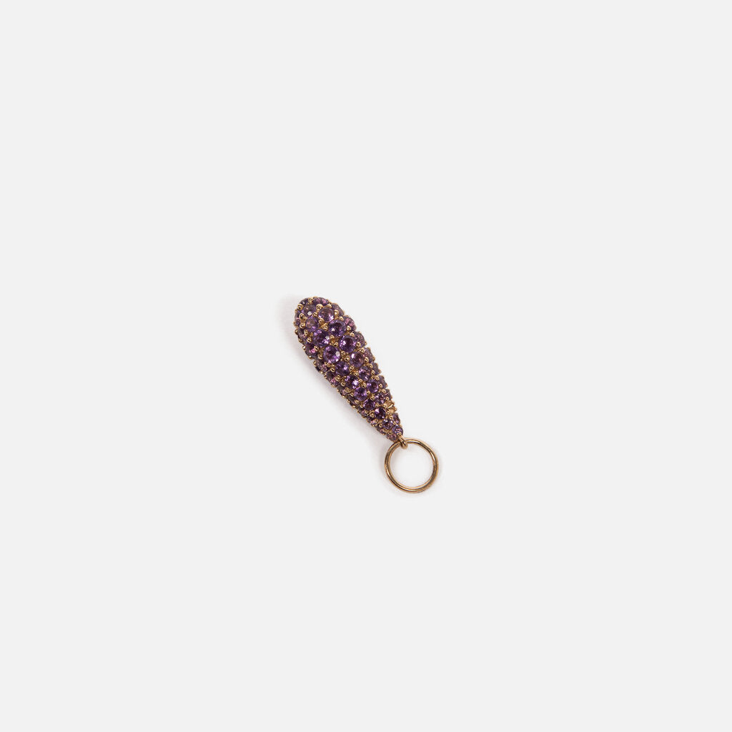 Rachel Lynn x Corri Lynn 14k YG Amethyst Briolette Charm