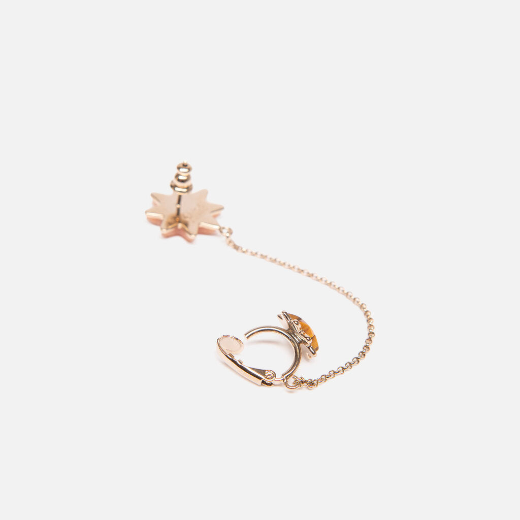 Chloe Gold Tone Oryon Single Earring And Cuff