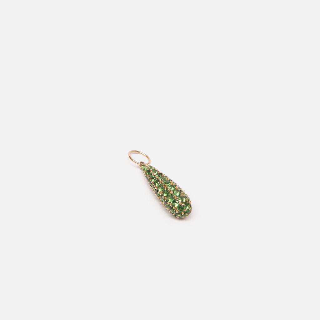 Rachel Lynn x Corri Lynn 14k YG And Emerald Briolette Charm
