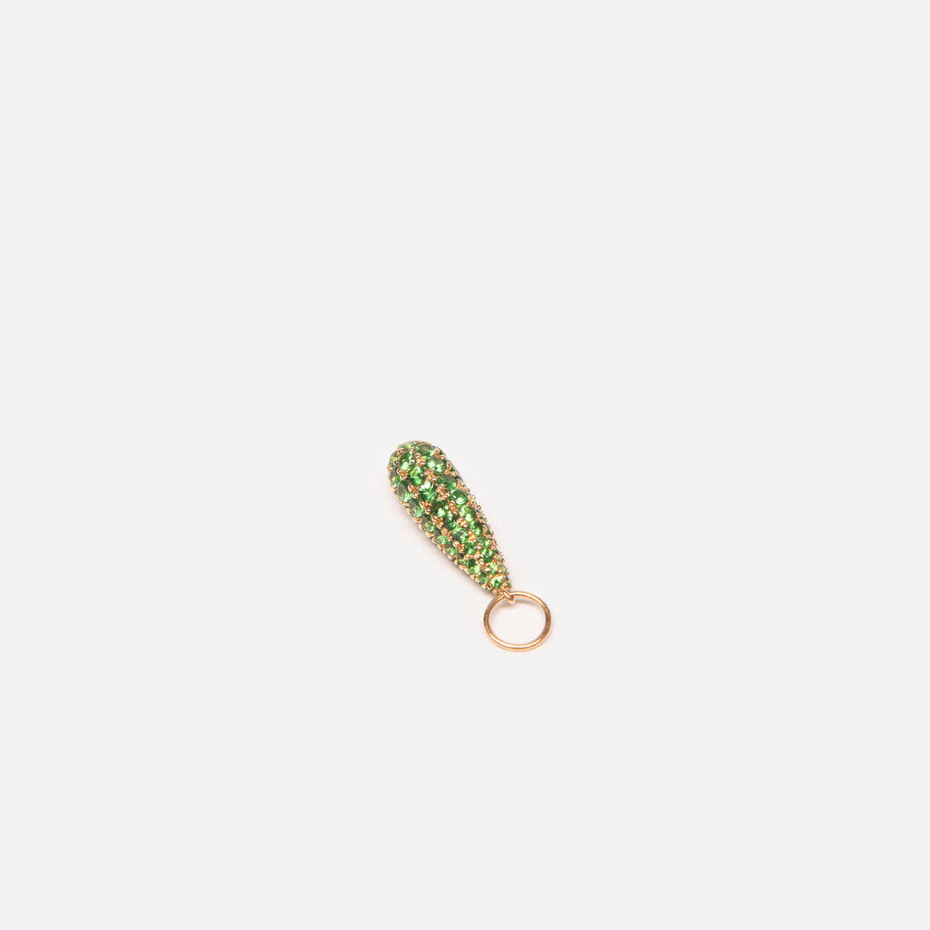Rachel Lynn x Corri Lynn 14k YG And Emerald Briolette Charm