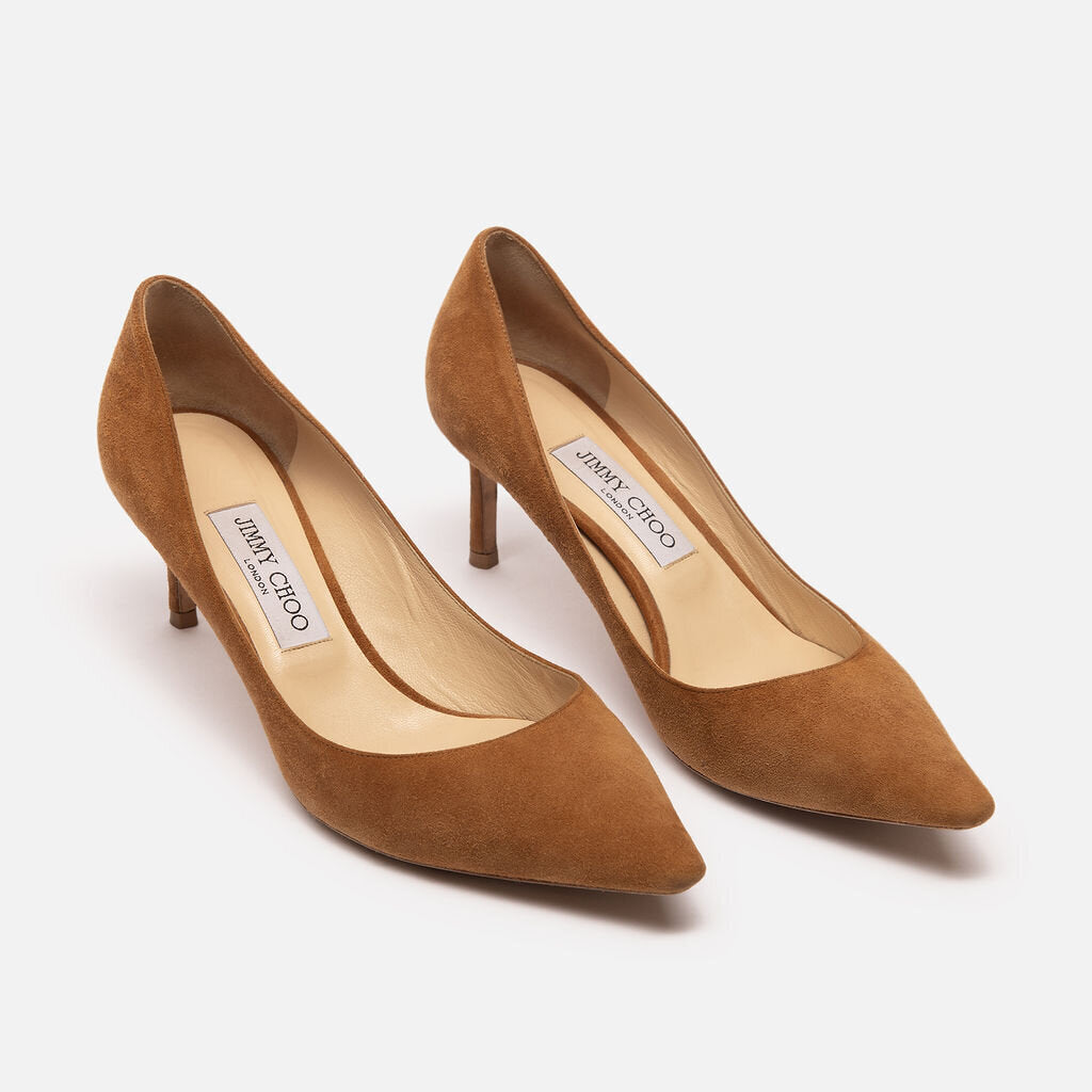 Jimmy Choo Brown Suede Pump