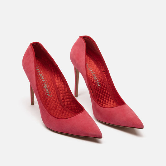 Alexander McQueen Pink Suede Pumps