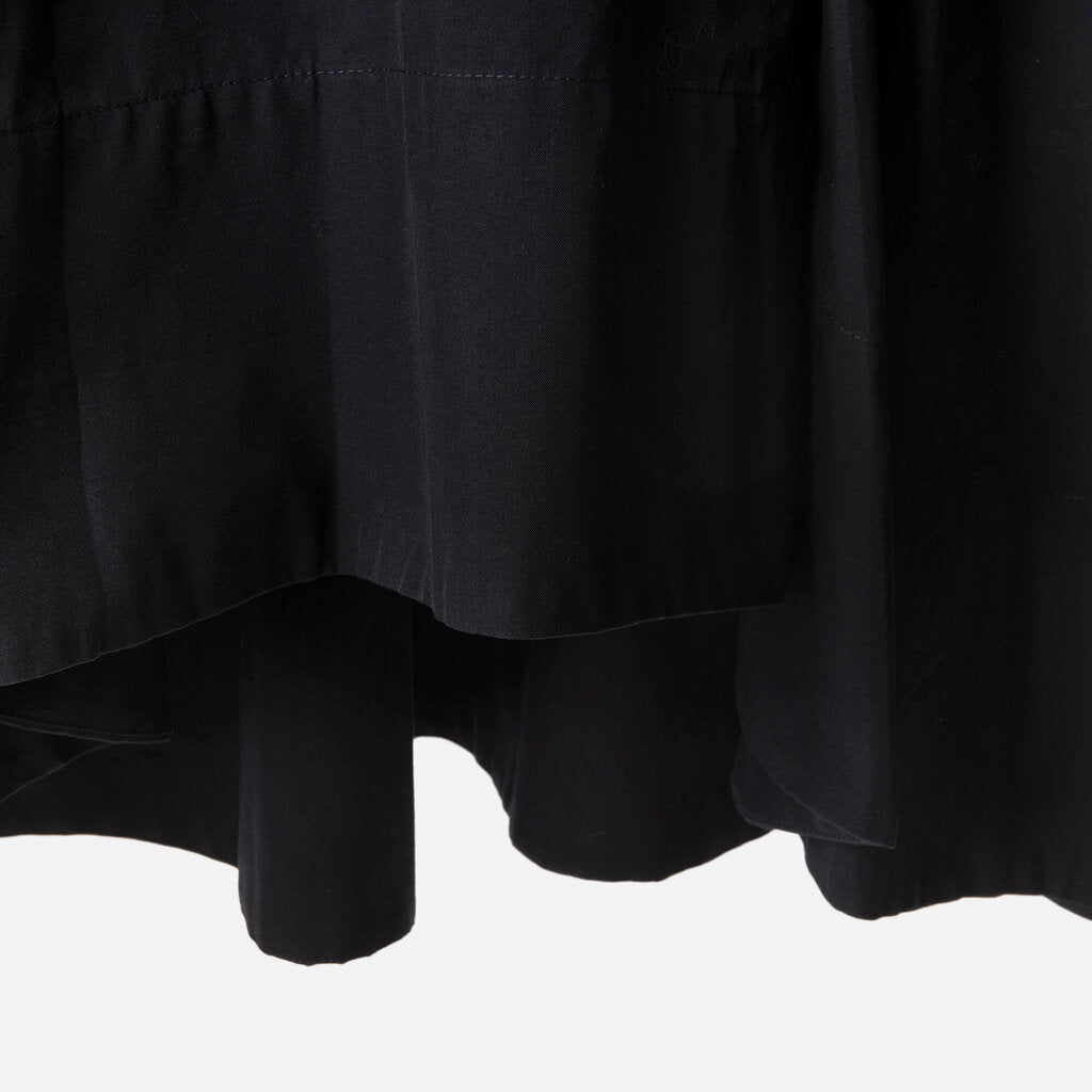 Bottega Veneta Navy Cotton Midi Skirt