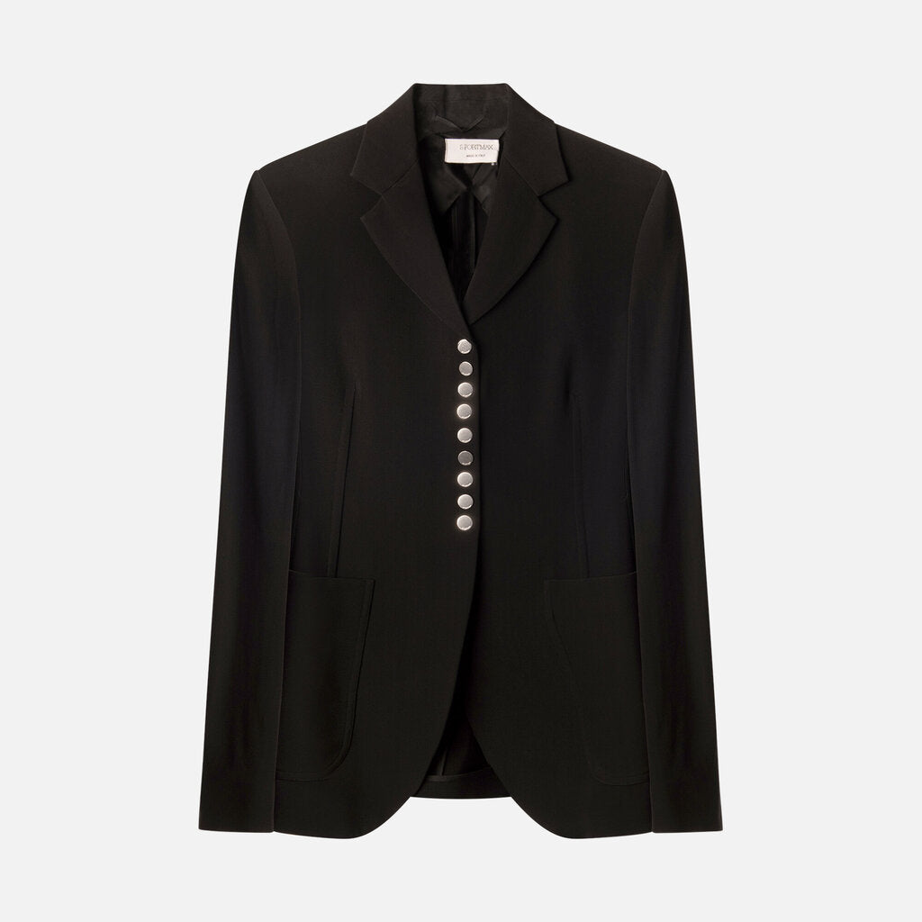Sportmax Black Viscose Jacket