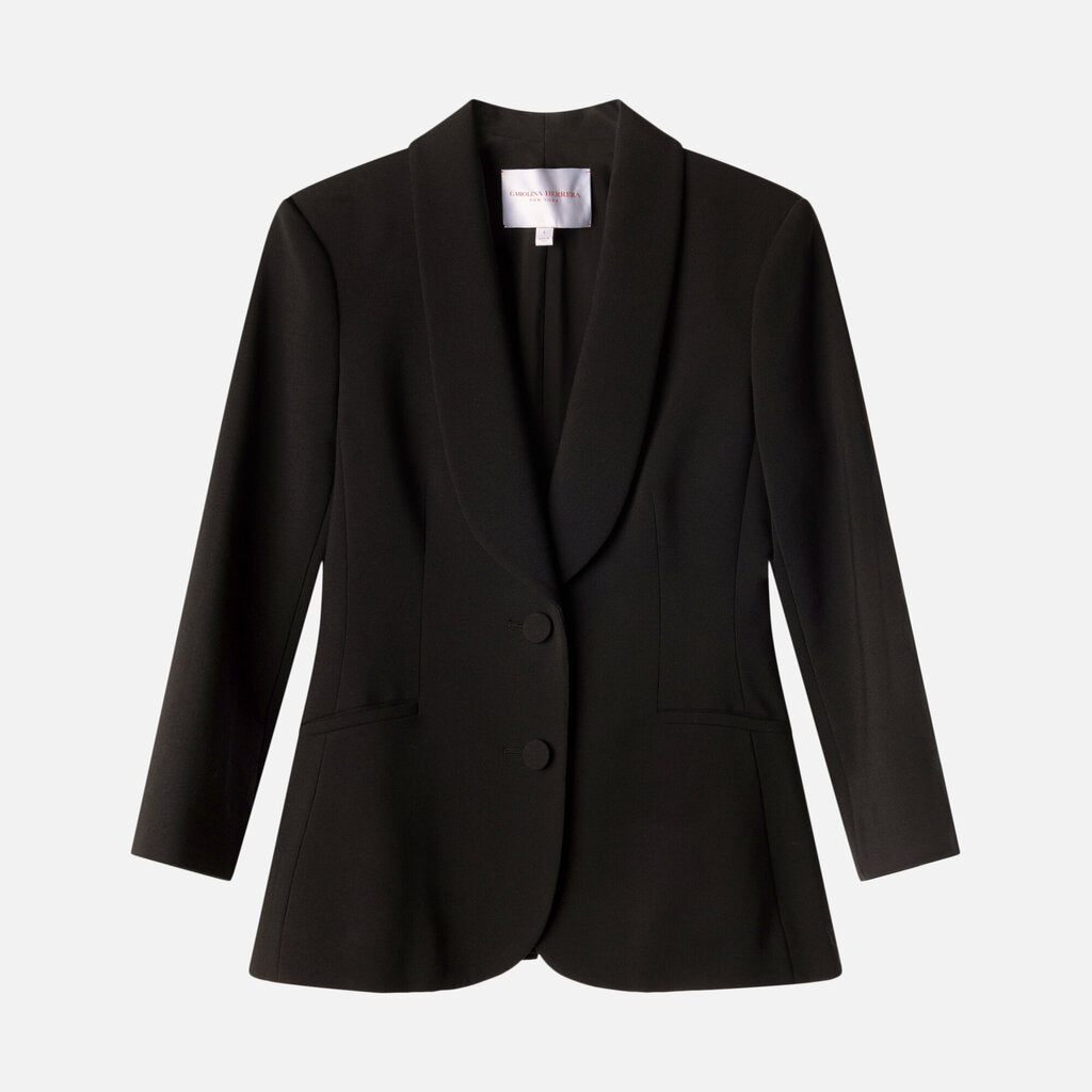 Carolina Herrera Black Wool Blazer
