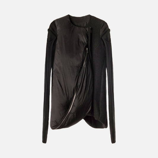 Rick Owens Black Wool Down Jacket