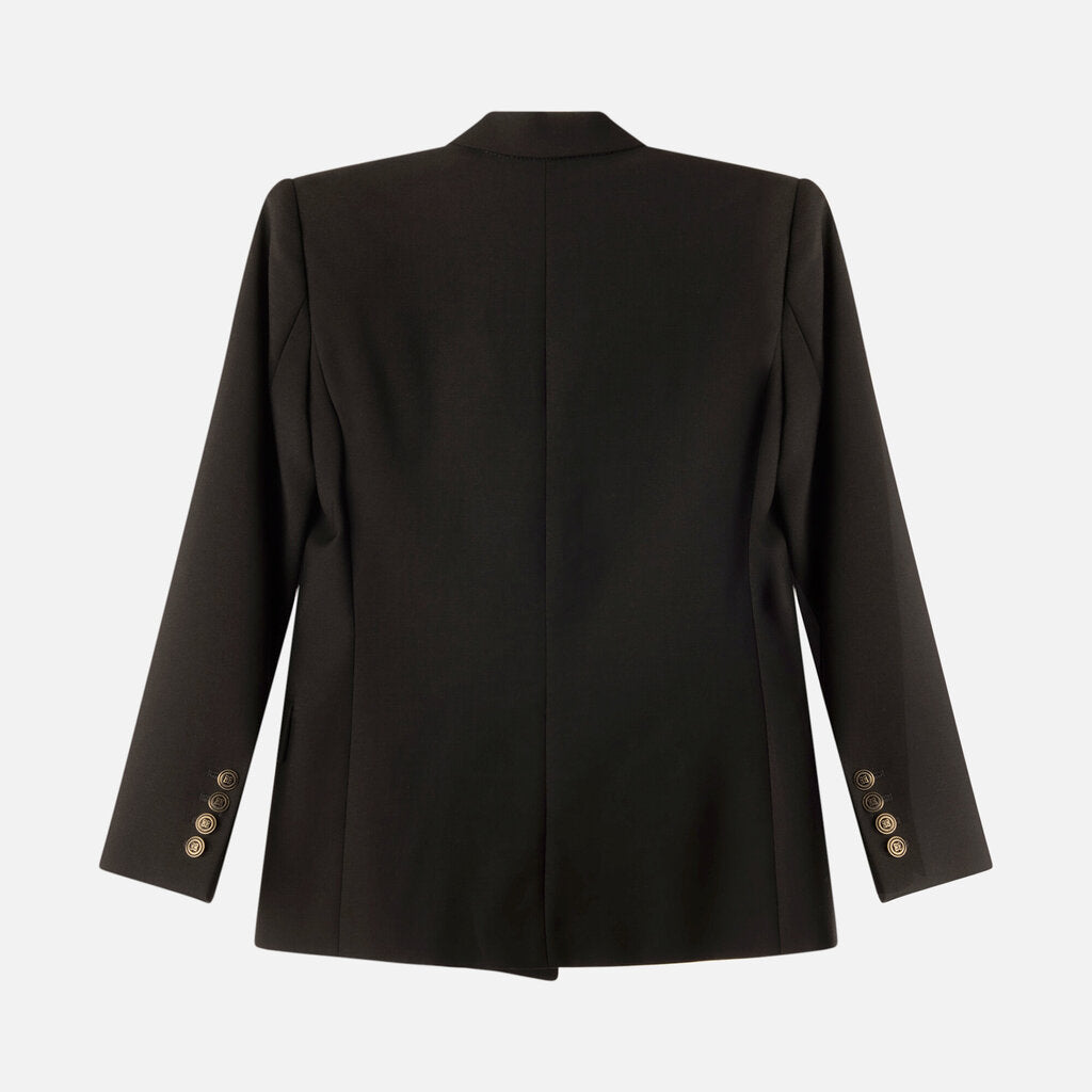 Givenchy Black Wool/Mohair Double Breasted Blazer