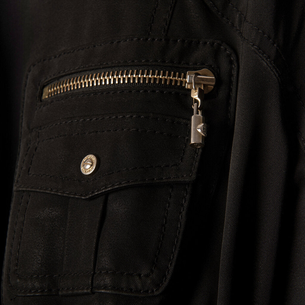 Escada Black Zip Utility Jacket