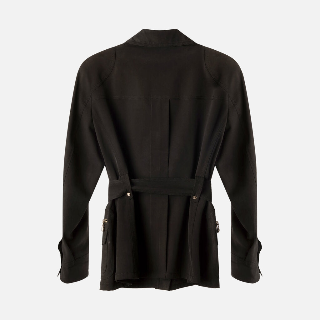 Escada Black Zip Utility Jacket