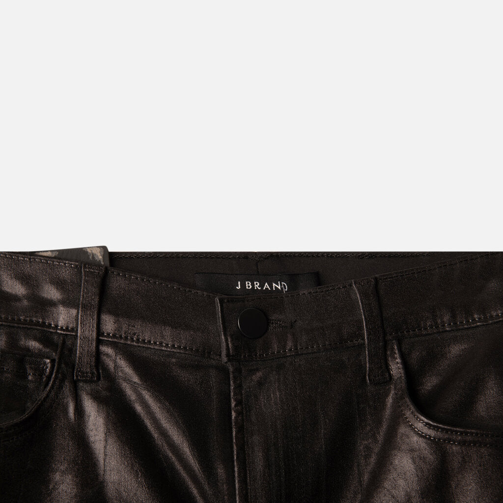 J Brand Black Coated Pants