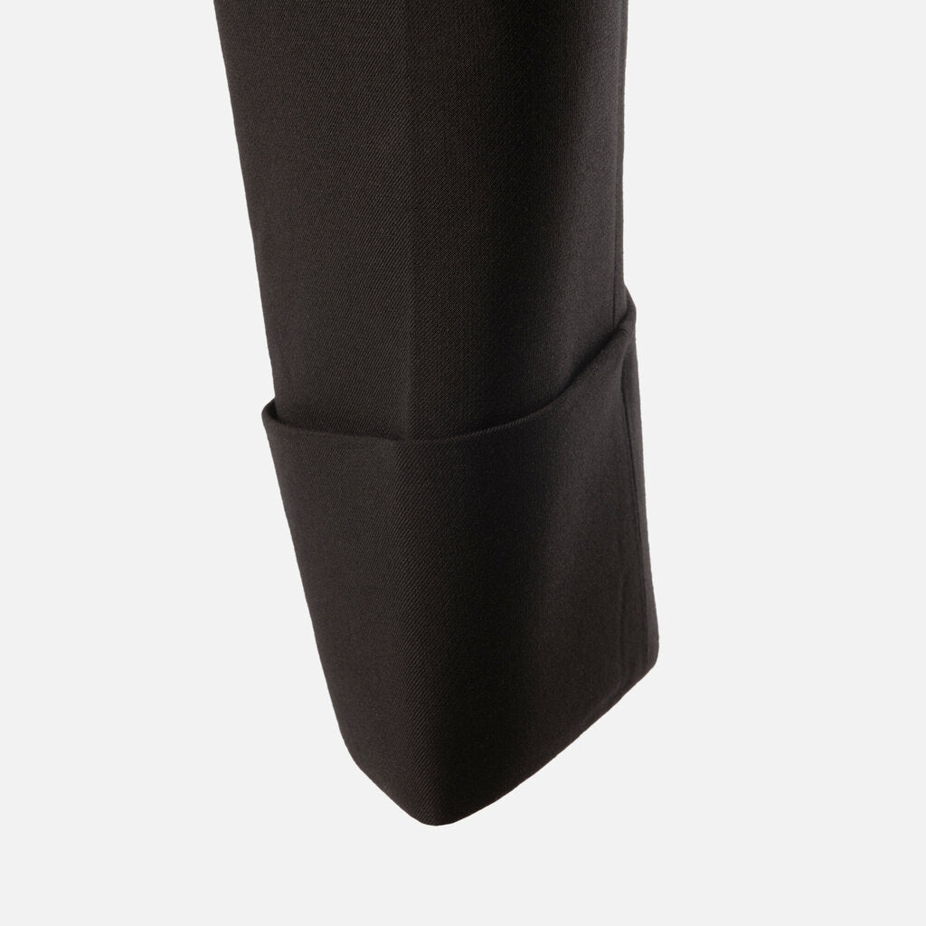 Tod's Black Straight Leg Cuffed Trouser
