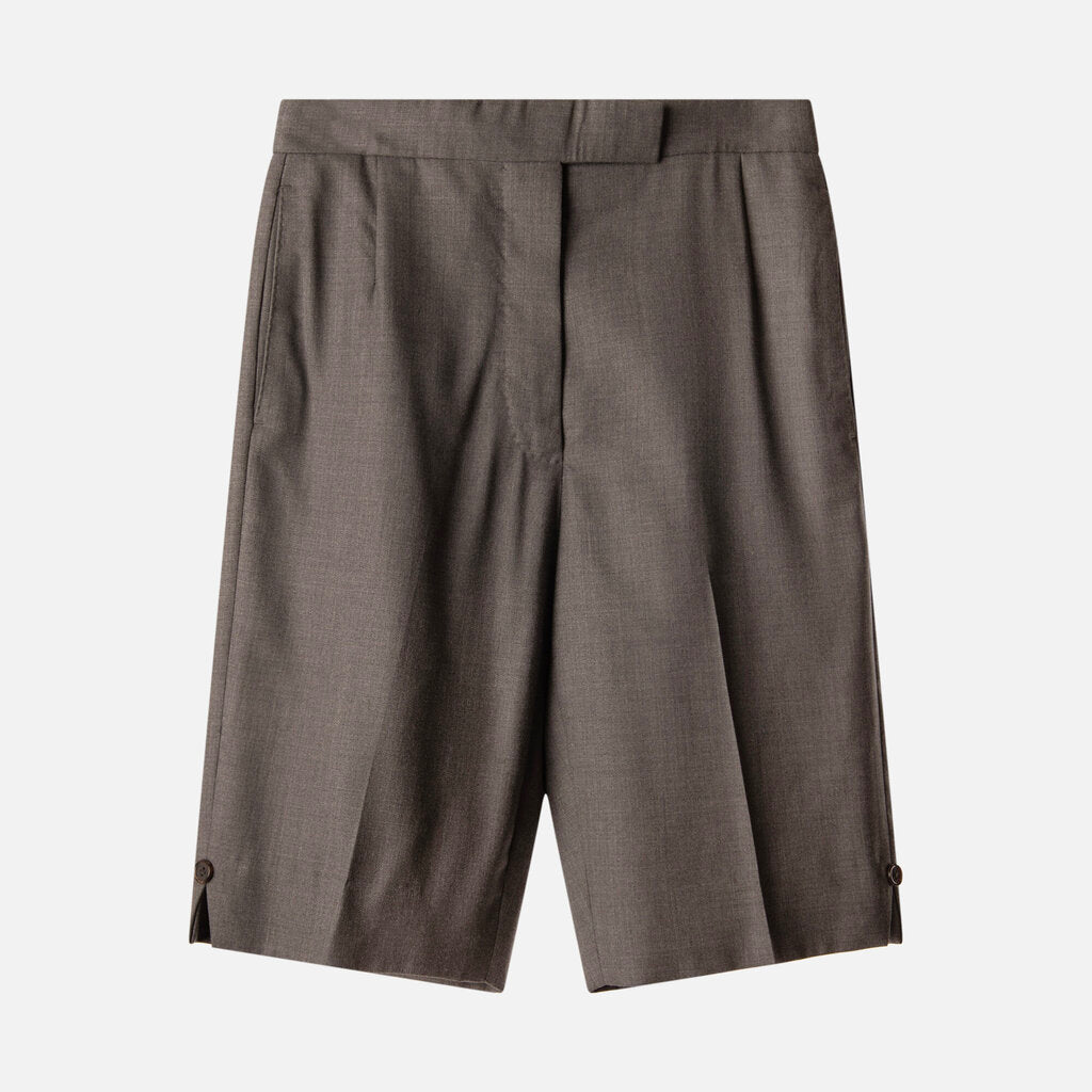 Thom Browne Gray Button Detail Short