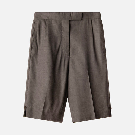 Thom Browne Gray Button Detail Short
