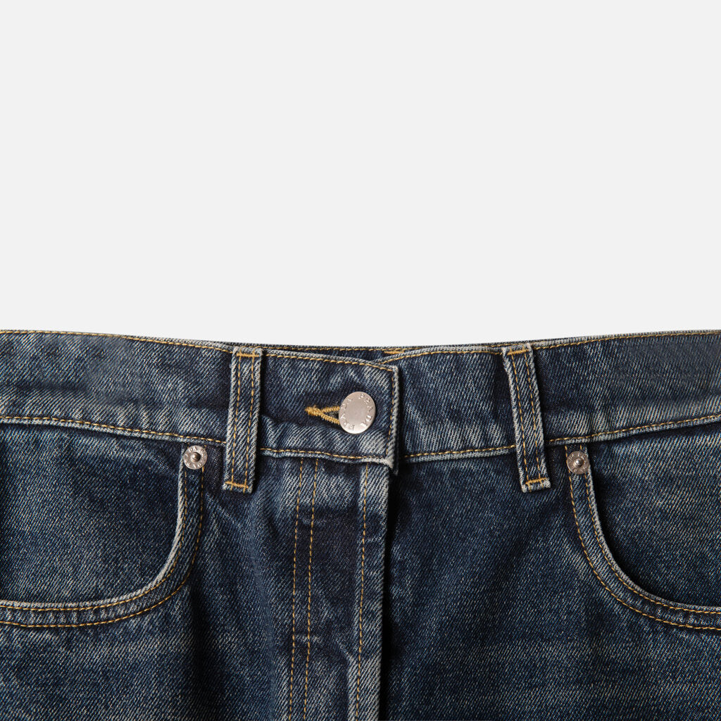 Prada Blue Denim Pencil Skirt