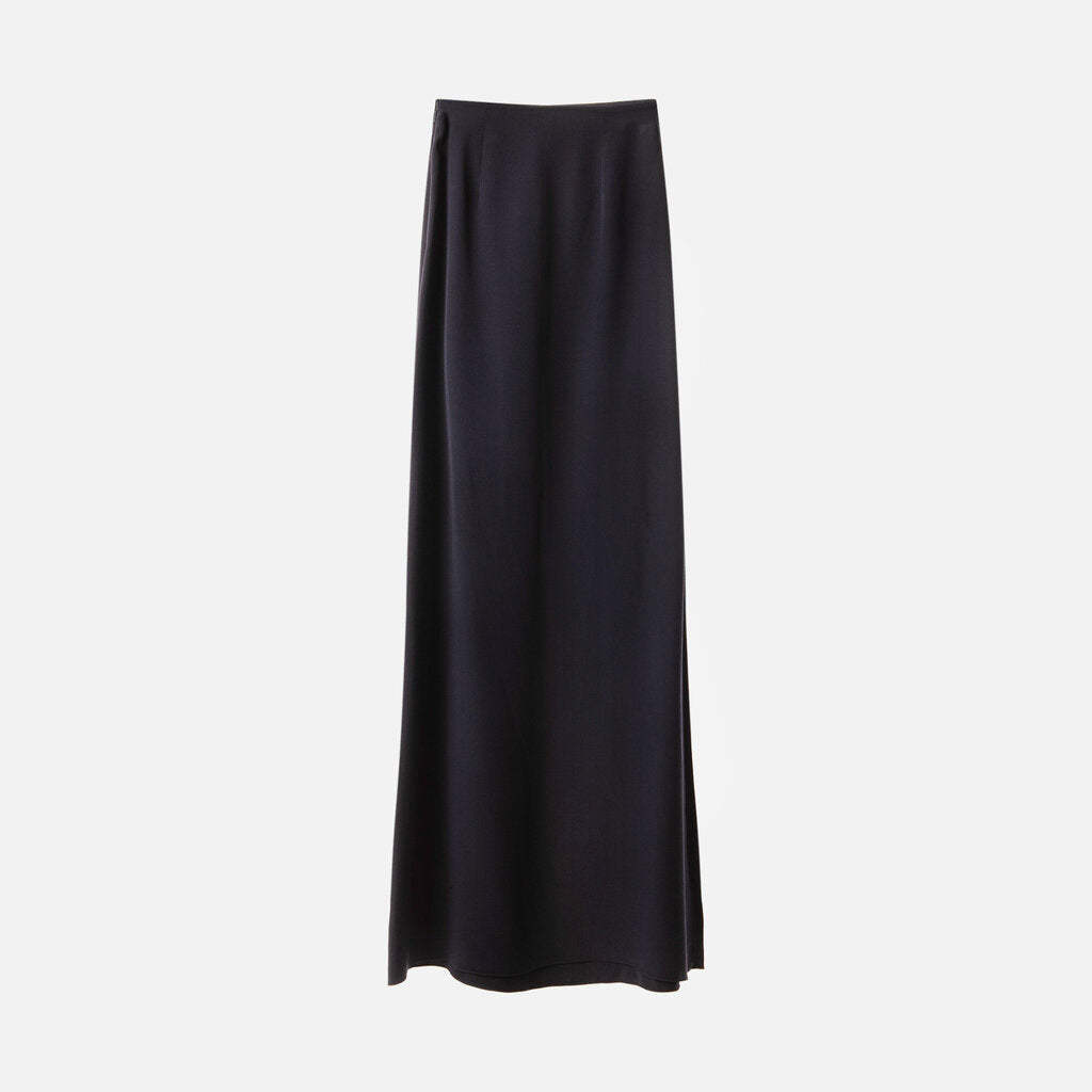 Oscar de la Renta Navy Maxi Skirt