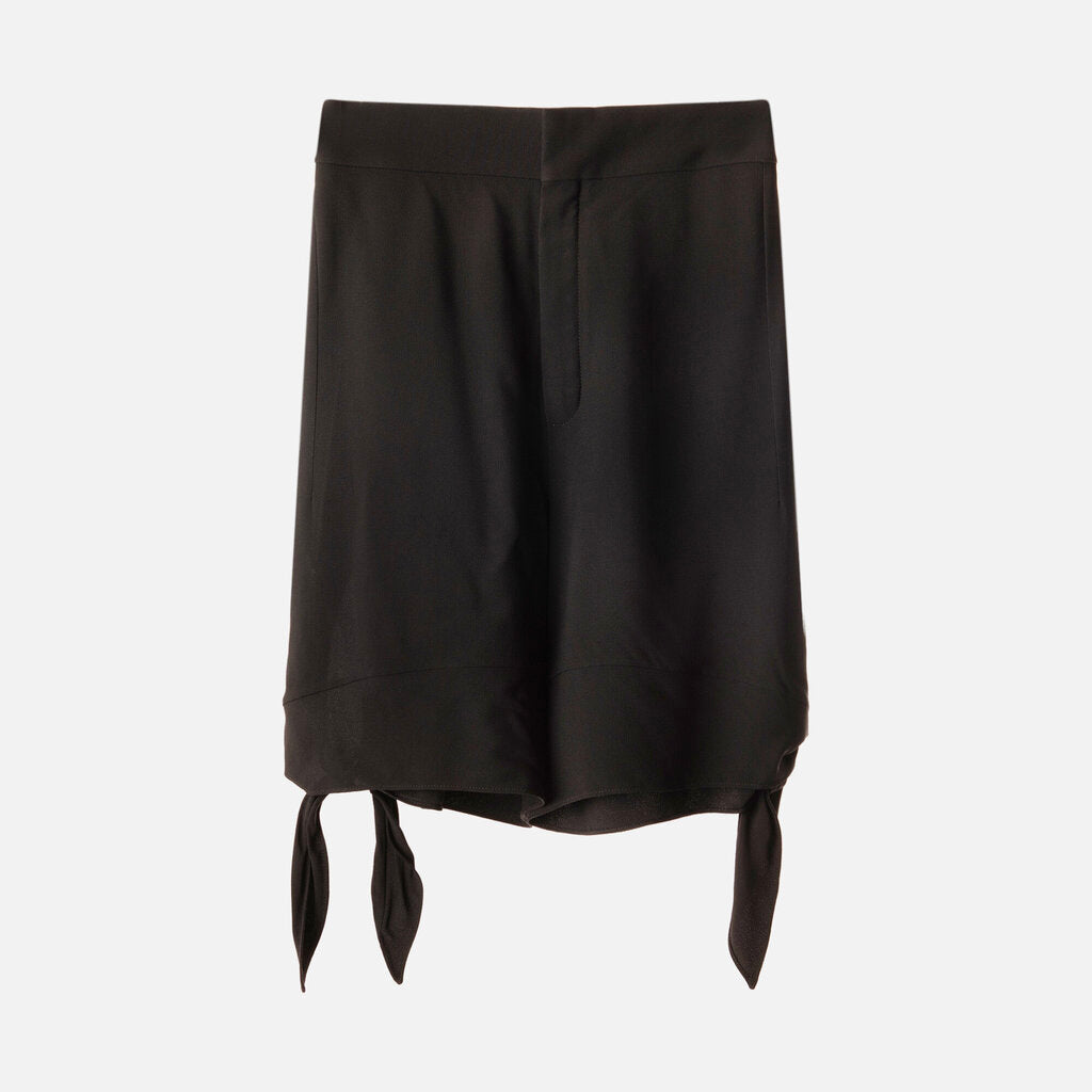 Chloe Black Acetate/Viscose Bermuda Shorts