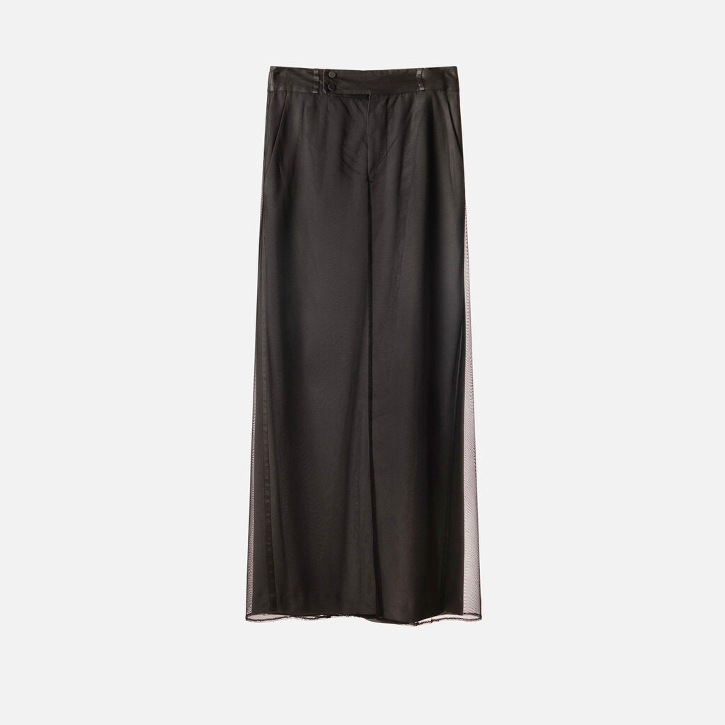 Gucci Black Mesh Maxi Skirt