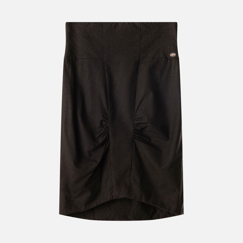 Chanel Black Wool Skirt