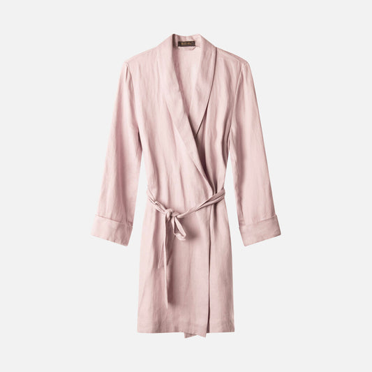 Loro Piana Purple Lino Flax Belted Jacket