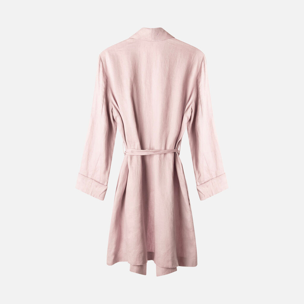 Loro Piana Purple Lino Flax Belted Jacket