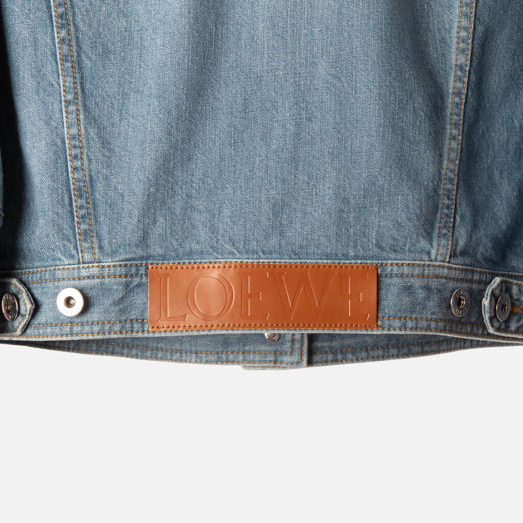 Loewe Blue Denim Two-Tone Layered Sleeve Jacket