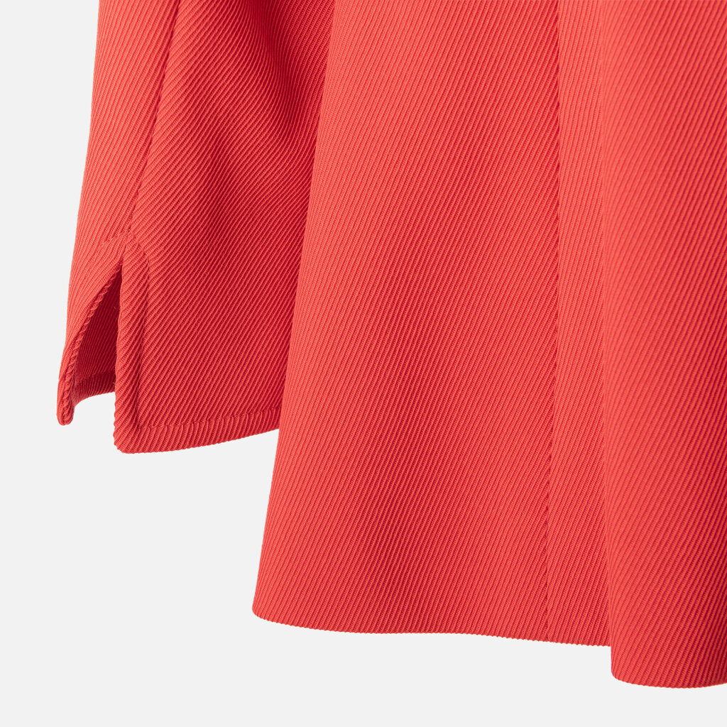 Akris Red Wool Double Breaster Long Blazer