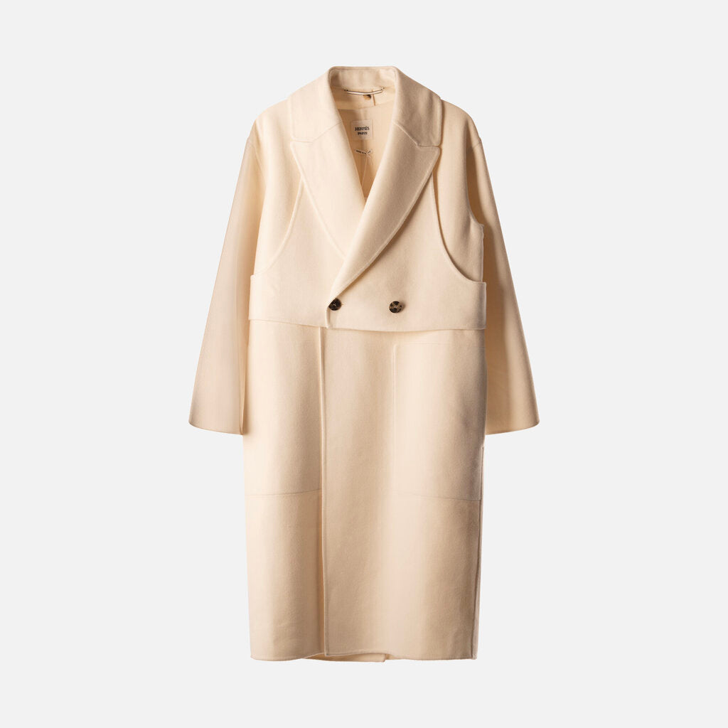 Hermes Cream Cashmere Coat