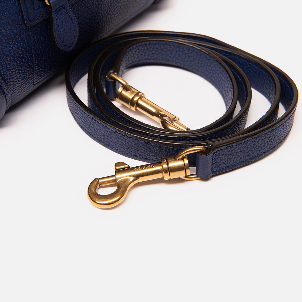 Celine Indigo Blue Nano Luggage Tote