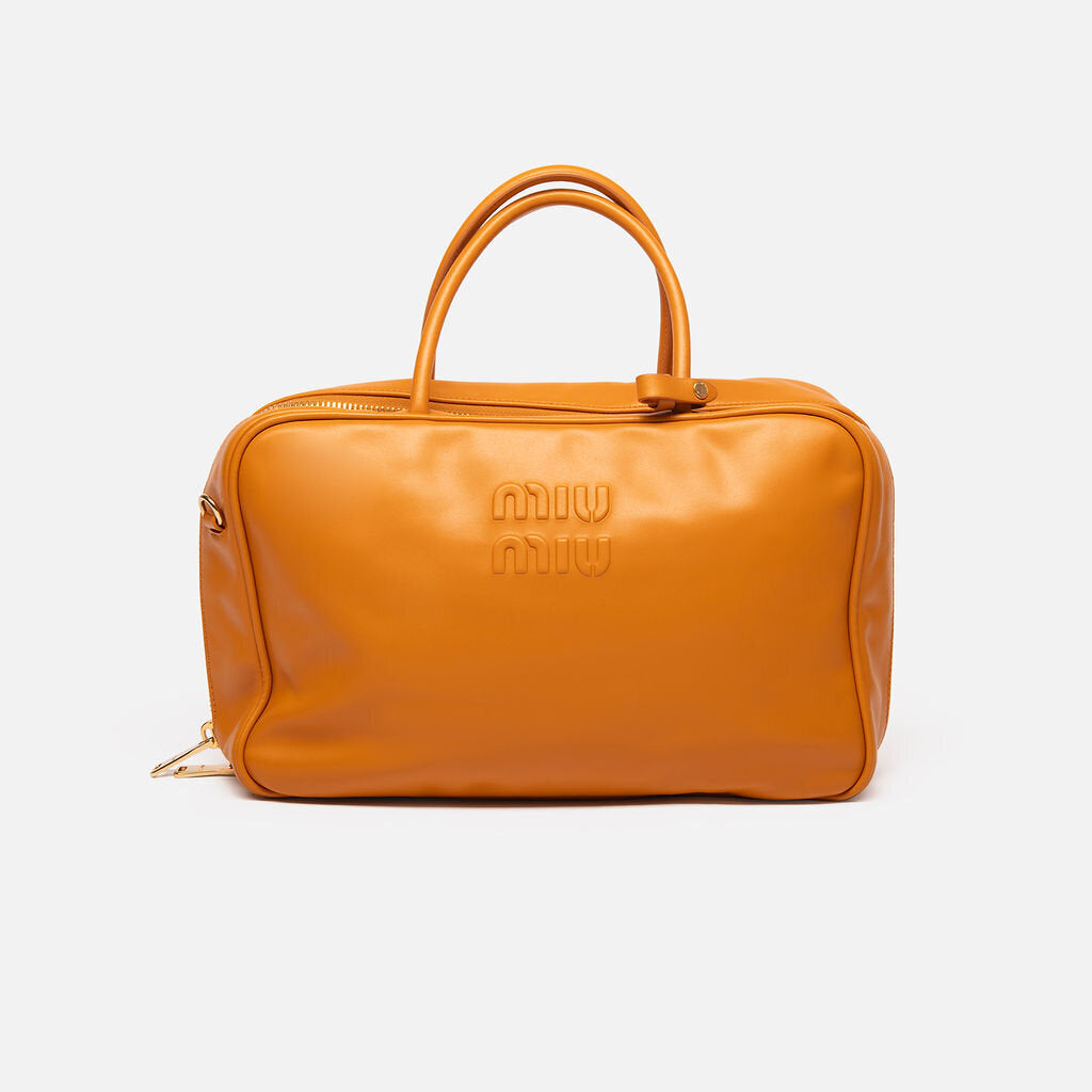 Miu Miu Orange Softy Large Top Handle