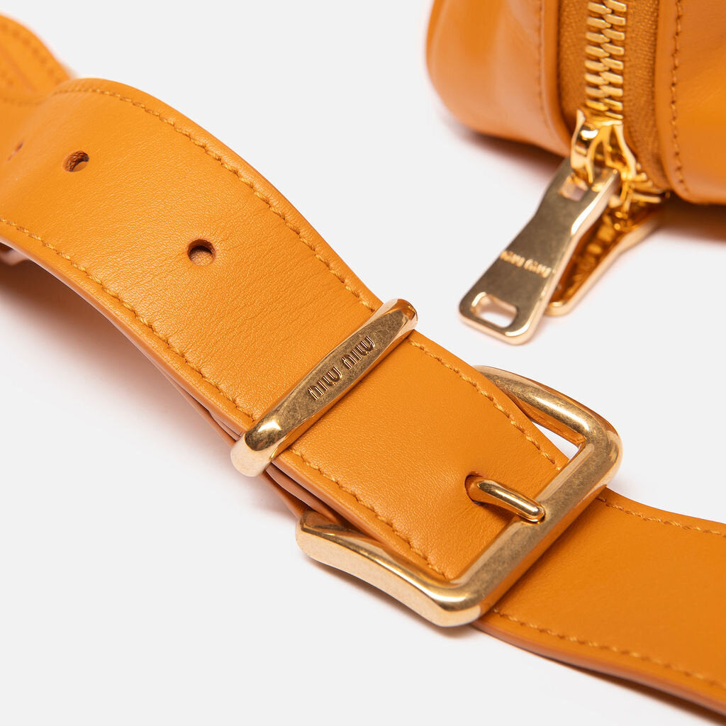 Miu Miu Orange Softy Large Top Handle