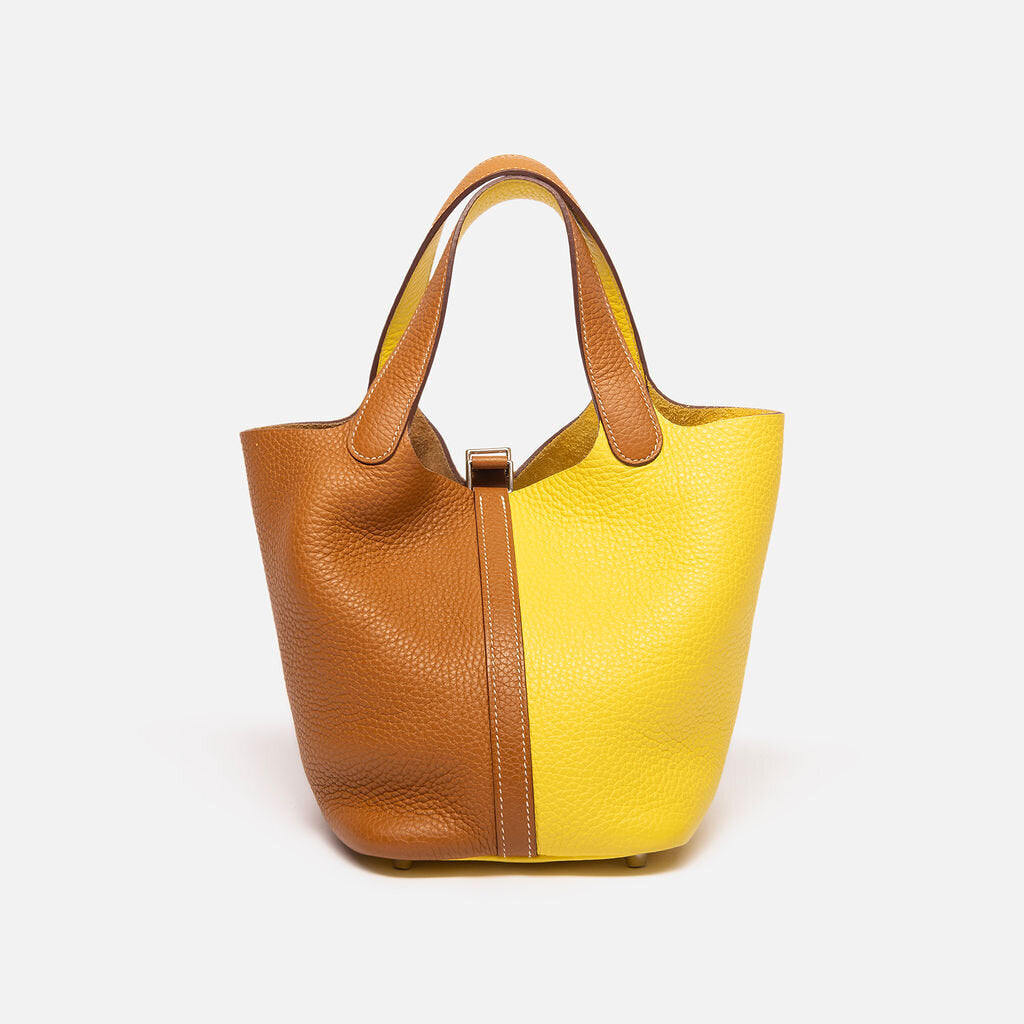 Hermes Bi-Color Sesame & Lime Picotin 18