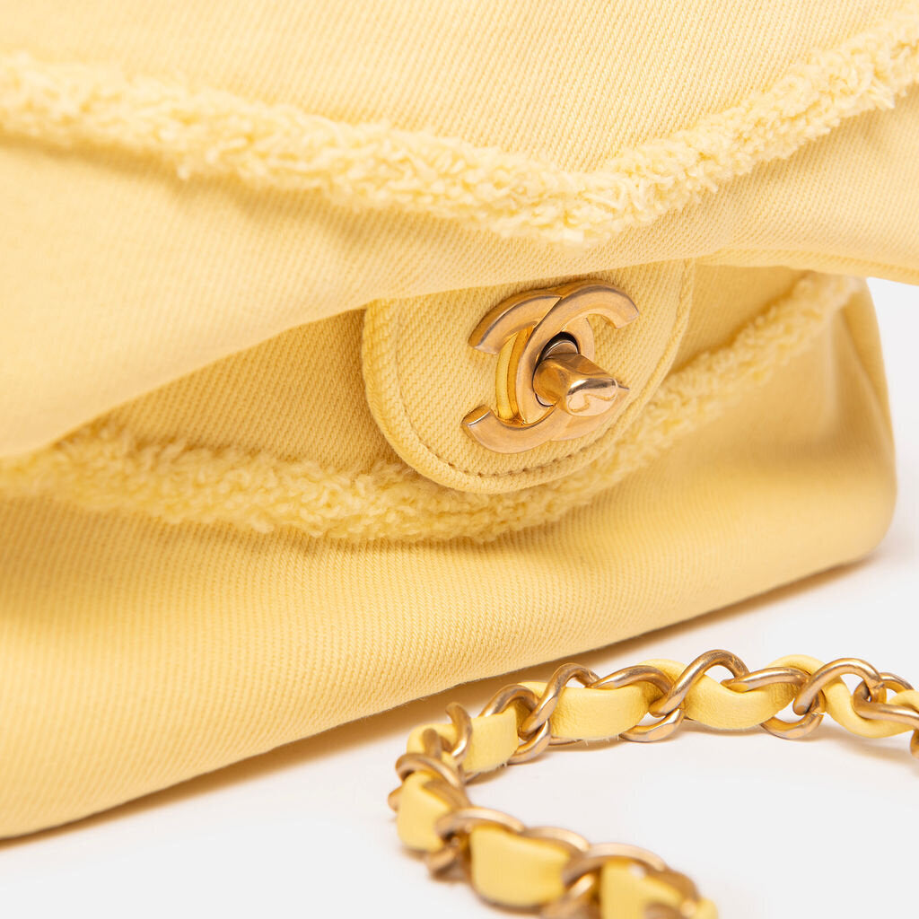 Chanel Yellow Denim COCO Flap