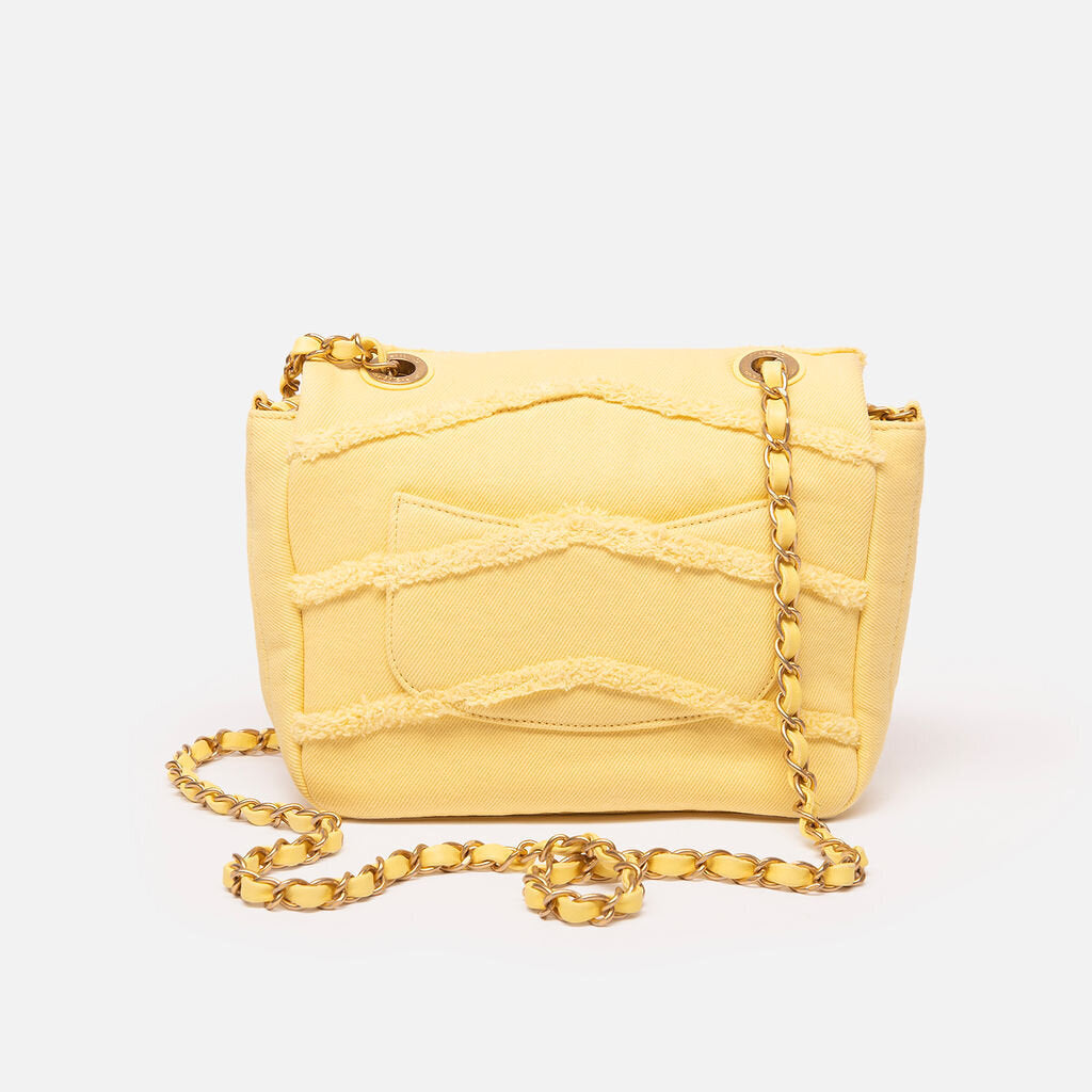 Chanel Yellow Denim COCO Flap