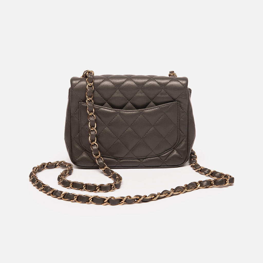 Chanel Dark Grey Mini Square
