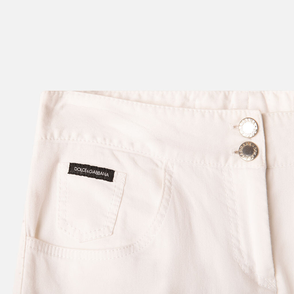 Dolce & Gabbana White Capris