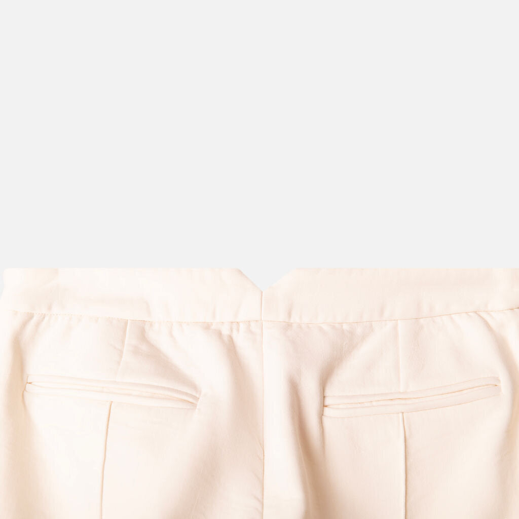 Partow White Slim Trousers