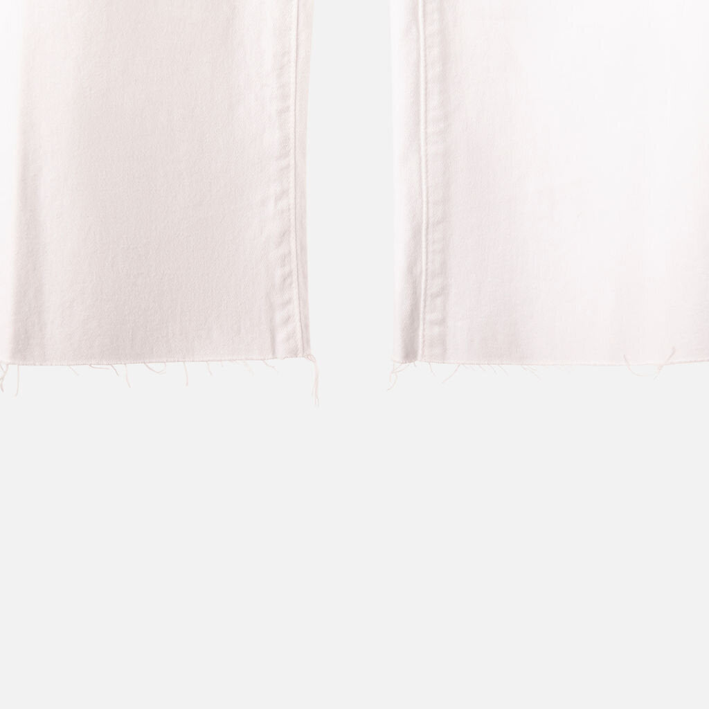 Paige White Wide Leg Capri Jean
