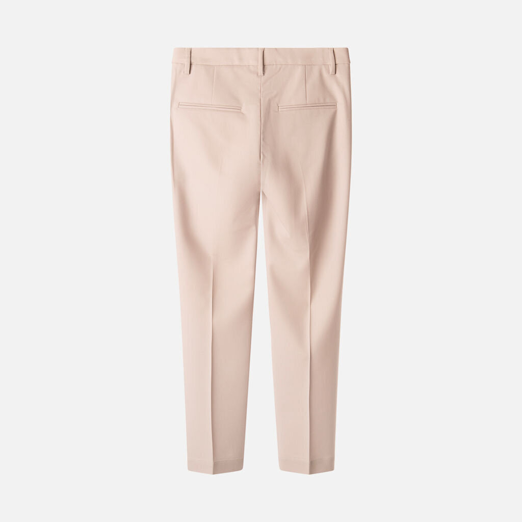 Brunello Cucinelli Beige Beaded Straight Leg Trouser