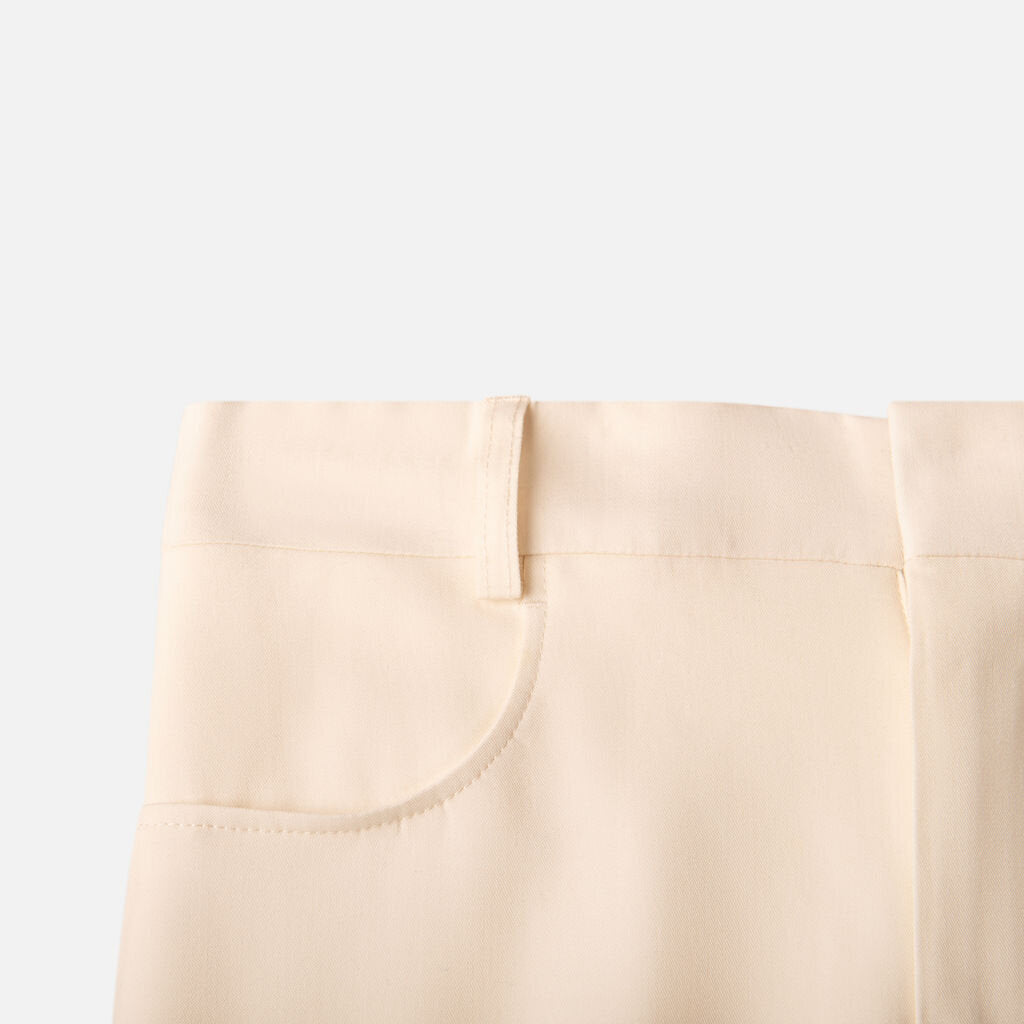 Jacquemus White Viscose/Wool Trouser