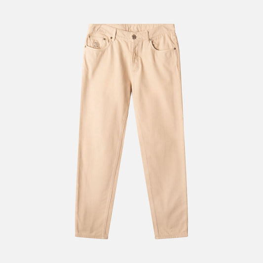 Brunello Cucinelli Traditional Fit Cream Jean