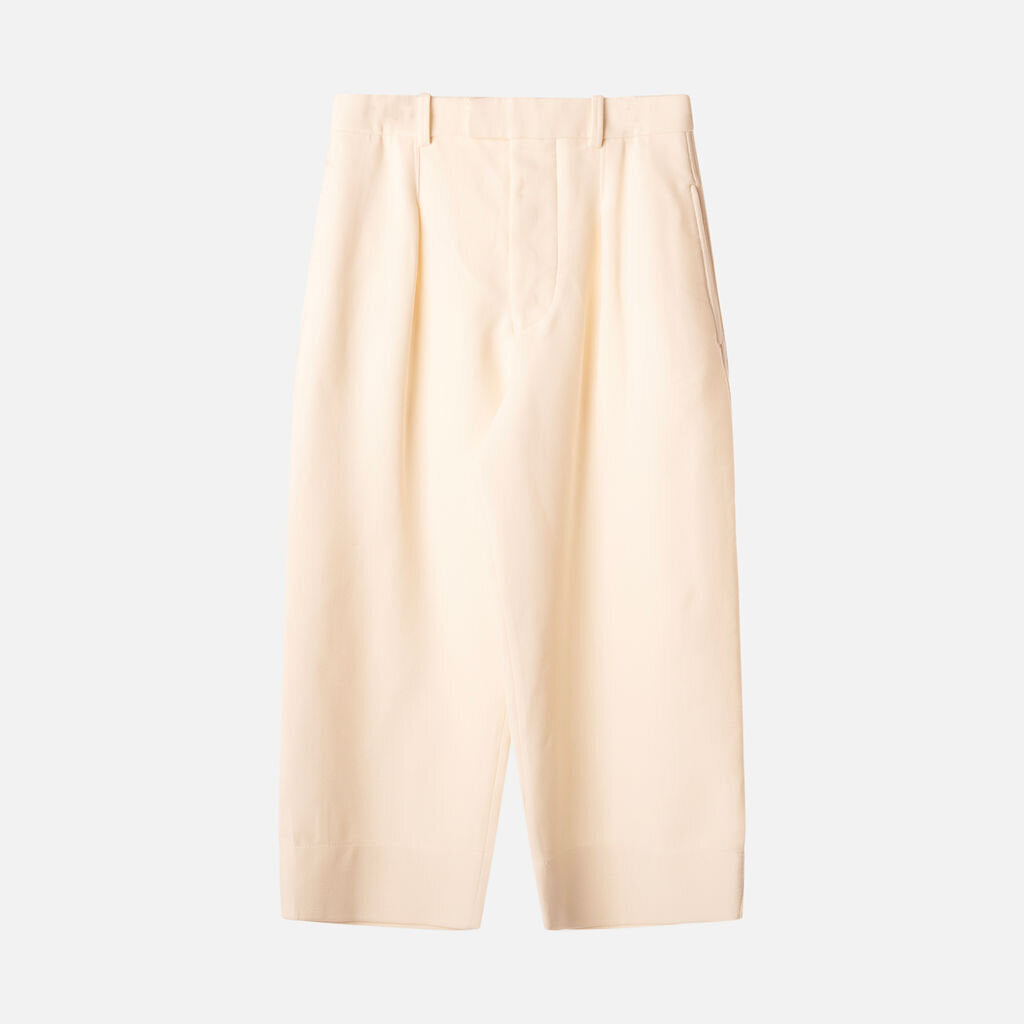 Wardrobe NYC Cream Wool Trouser