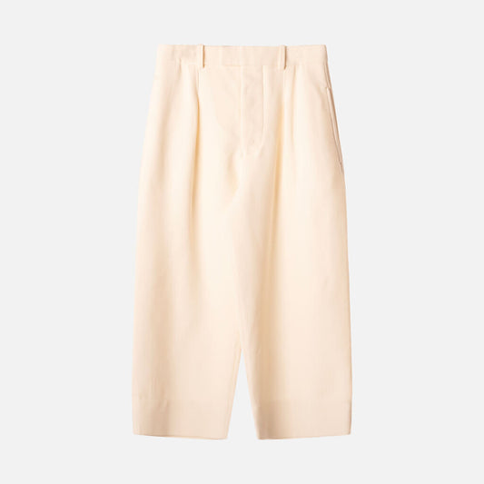 Wardrobe NYC Cream Wool Trouser