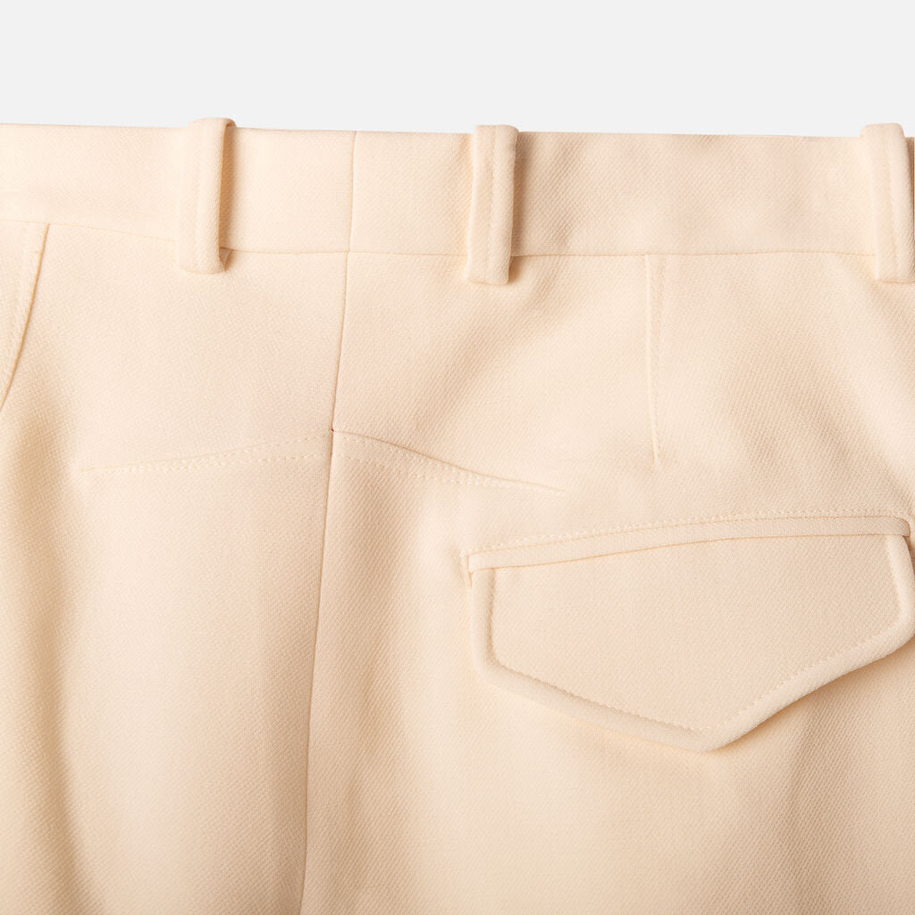 Wardrobe NYC Cream Wool Trouser