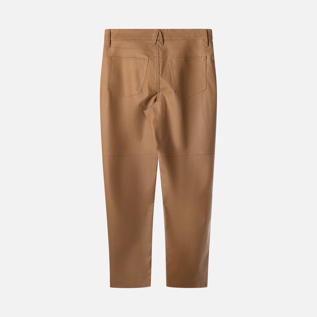 Good American Brown Faux Leather Pants