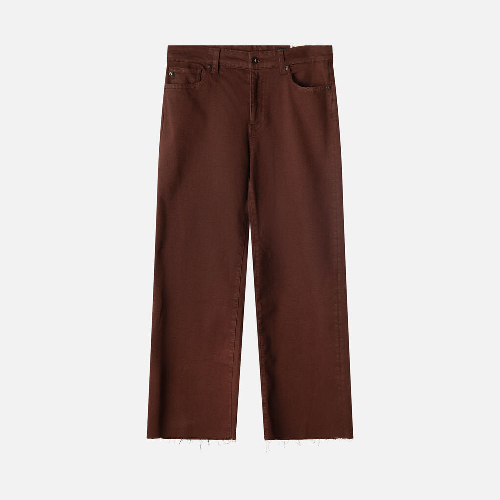 AG Jeans Burgundy Wide Leg Jeans
